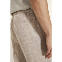 Pantalon en tissu de coton et de lin personnalisé de haute qualité, pantalon 100% lin pour hommes