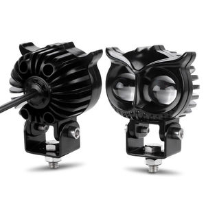 Faro Ausiliario LED per Moto Juchuang Design a <span class=keywords><strong>Gufo</strong></span> Bicolore 18W DC 12-80V Impermeabile 30000 Ore - Product Image 1