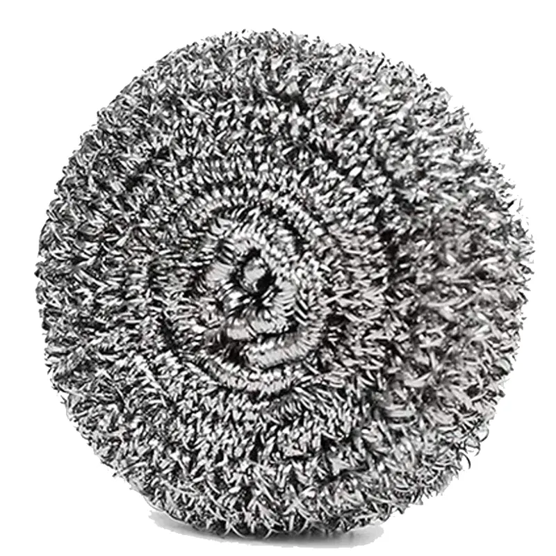 Factory heavy-duty Steel Wool Dish Scrubber Stainless Steel Scouring Pads Sponge  Kitchen Cleaning Ball