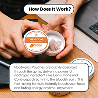 Pochettes énergétiques à la caféine pour le soutien cognitif - un mélange revitalisant pour une concentration durable et des performances mentales améliorées