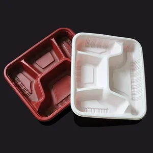 Оптовые одноразовые ланч-боксы бенто с 2, 3, 4, 5 отделениями, контейнеры для еды из полипропилена, подносы для приготовления блюд - Product Image 1