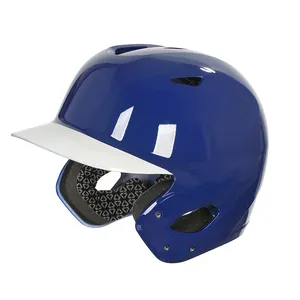 핫 세일 백색 광택 있는 소프트볼 헬멧 야구 헬멧을 가진 직업적인 야구 헬멧 2 음색 해군 bule