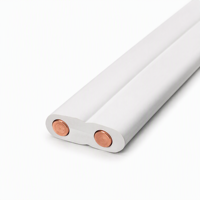 Câble plat BVVB 2x1mm² 2x1.5mm² à conducteur en cuivre, isolé et gainé en PVC, pour câblage domestique et éclairage intérieur