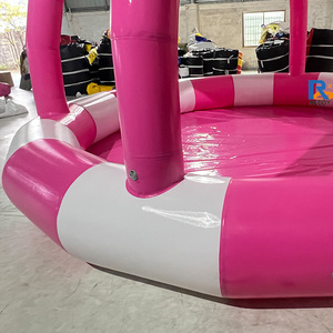 Piscines gonflables roses commerciales avec tente en PVC, parcs aquatiques à thème, style pour enfants, natation pour les installations <span class=keywords><strong>de</strong></span> divertissement, utilisation en aire <span class=keywords><strong>de</strong></span> <span class=keywords><strong>jeux</strong></span> - Product Image 5