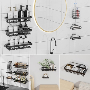 Scaffale Multiuso da <span class=keywords><strong>Cucina</strong></span> e Bagno, Organizzatore da Parete per Appartamento, Porta Sapone da Muro - Product Image 4