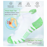 Chaussettes de sport à coussinets |   Chaussettes pour femmes en coton respirant antidérapantes avec soutien de la voûte plantaire pour la course à pied, la salle de sport et l'entraînement