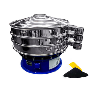 מסך רוטט שינקסיאנג יצרני מכונת מסננת רוטטת אבקה סיבובית מסך רוטט עגול דו-שכבתי - Product Image 1