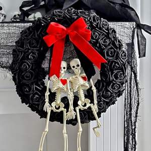 Guirlandes de squelette élégantes pour Halloween Accessoires de roses accrocheurs pour les fêtes, les fêtes et les fournitures d'Halloween - Product Image 3