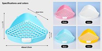 Perlengkapan Hewan Kecil Grosir Toilet Marmut Gerbil Anti Cipratan Anti Semprot Toilet Terangkat yang Dapat Ditarik Plastik Tahan Lama
