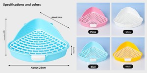 Fournitures en gros pour petits animaux, toilettes pour lapins et cochons d'Inde, toilettes surélevées anti-éclaboussures et anti-éclaboussures de liquide, faciles à nettoyer - Product Image 4