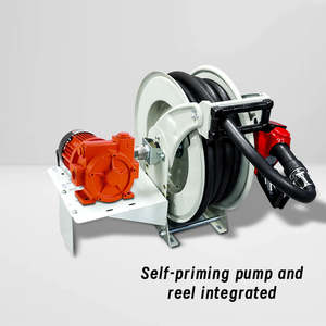 मूक उच्च प्रवाह नली रील मीटरिंग पंप असेंबली स्व-प्रिमिंग एल्यूमीनियम मिश्र धातु ईंधन डिस्पेंसर 40-80l/मिनट प्रवाह मीटर ईंधन नोजल - Product Image 2