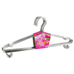 Stainless Steel Clothes Hanger 4.0mm Solid Hook Type For Clothing Organizer Pant Skirt Hangers - Product Image 1