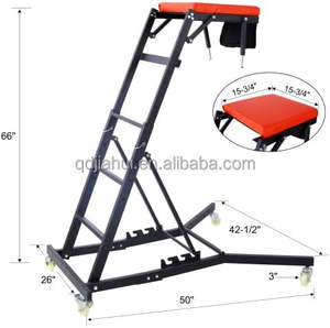 زاحف قابل للطي 400 رطل مع ارتفاع قابل للتعديل ، زاحف إصلاح سيارة قابل للطي يصل إلى 66 بوصة - Product Image 1