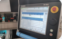 Prensa Plegadora Hidráulica CNC, Equipo de Plegado de Placas de Acero Inoxidable y Acero al Carbono con Controlador DA53T