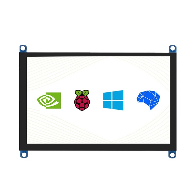 5inch LCD (H) Waveshare 800*480 Capacitive Touch Screen LCD IPS Computer Monitor for Raspberry Pi 5 4B 3B