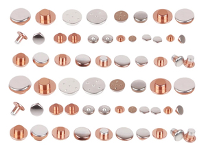 Bạc điểm điện Bimetal liên hệ với đinh tán di chuyển liên lạc cho rơle điện - Product Image 2