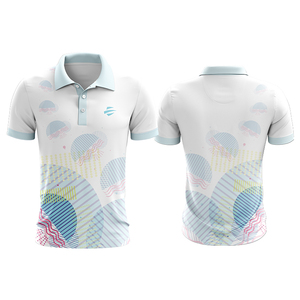 เสื้อโปโลผู้ชายแขนสั้นขายส่งแบบ OEM เสื้อโปโลโพลีเอสเตอร์คุณภาพพรีเมียม เสื้อโปโลออกแบบทันสมัยตามสั่ง - Product Image 1