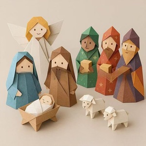 Set de <span class=keywords><strong>Origami</strong></span> Navideño Pafu, Juguete de Papel 3D Plegable Hecho a Mano, Regalo Navideño para Niños - Product Image 3