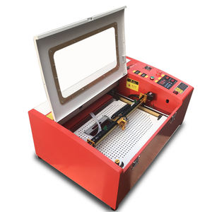 Máquina cortadora de grabador láser MINI CO2 pequeña de 40W 50W para sello de goma de madera de cristal MDF de vidrio acrílico - Product Image 4