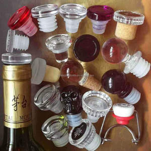 Tùy chỉnh sang trọng tinh thần chai Stopper tinh thể gỗ tổng hợp kim loại nắp nhựa nút chai Stopper chai rượu vang Stopper biểu tượng tùy chỉnh - Product Image 4