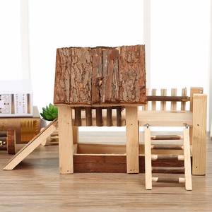 <span class=keywords><strong>Cage</strong></span> pour animaux de compagnie en bois de pin naturel non toxique, résistante aux morsures, solide, pour petits animaux, cochons d'Inde, souris - Product Image 5