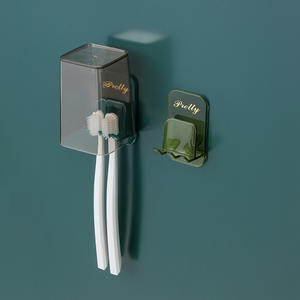 Bonito Portacepillos de Dientes de Pared con Ventosa, Organizador de Baño de Plástico para Uso Doméstico con Impresión de Logotipo - Product Image 3