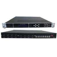 Receptor Profesional de 8 Canales FTA DVB-S2 MPEG-4 Full HD, Receptor de Satélite Digital con Puerta de Enlace RF a IPTV