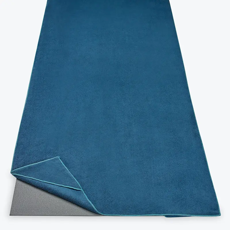 Suor absorvente toalha de microfibra yoga mat capa barato esportes toalha de mão com pontos