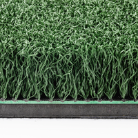 Tapis d'entraînement de golf BLG T4010B+ Tee Turf Line pour le chipping et le fairway, 1500x1500mm, 52mm d'épaisseur, personnalisable, léger, 19kg