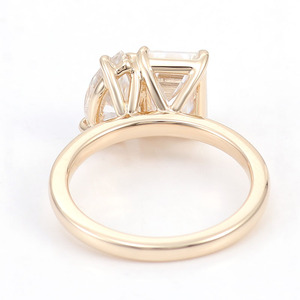 Fine Jewelry High Quality Engagement Wedding <strong>Ring</strong> 18k 14k 10k Solid Gold Emerald/Marquise Cut <strong>Moissanite</strong> Diamond <strong>Ring</strong> Women <strong>Men</strong> - Product Image 5