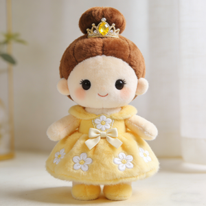 Peluche de Princesa Personalizado, Adorable y Elegante, Juguete de Peluche de Princesa de Dibujos Animados para Decoración de Habitaciones Infantiles y Regalos Navideños - Product Image 1