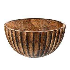 อาหารเย็นชามพาสต้าสําหรับห้องครัวที่บ้านโรงแรมและตั้งแคมป์ไม้ธรรมชาติสลัดเสิร์ฟบนโต๊ะชามแป้ง - Product Image 1