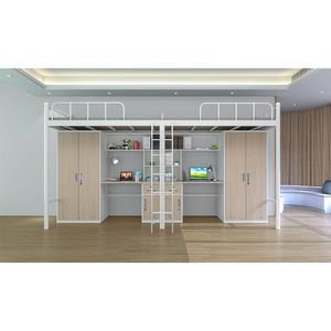 Giường tầng kết hợp thiết kế kim loại hiện đại dành cho ký túc xá trường học, khách sạn, căn hộ & ký túc xá đại học - Product Image 4