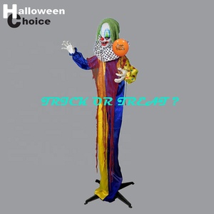 Halloween sự lựa chọn 5.5ft Kích thước cuộc sống Halloween animatronics đứng chú hề ma ám nhà sân Halloween Đạo cụ - Product Image 4