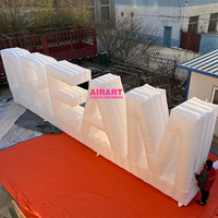 Lettres gonflables géantes DREAM personnalisées de haute qualité, prix d'usine, éclairage publicitaire, enseigne gonflable