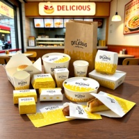 Emballages jetables pour la restauration rapide à emporter, boîtes à hamburgers personnalisées avec logo imprimé, boîtes écologiques pour frites et poulet frit