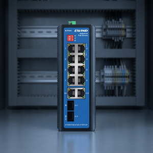 EWIND EW-PIS1712-8FE Switch PoE Industrial Inteligente con IA de 8 Puertos y 100M, con 2 Puertos SFP Combo Gigabit Uplink, WatchDog, VLAN, SNMP, QoS, para Exteriores - Product Image 3