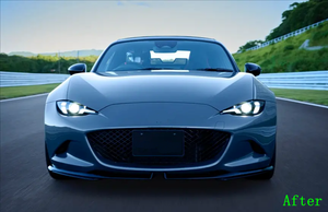 Parrilla Delantera para Mazda MX 5 ND1 ND2 2015-2026, Estilo Spirit Racing Roadster 12R, Color Negro Brillante, Diseño de Panal de Abeja - Product Image 6