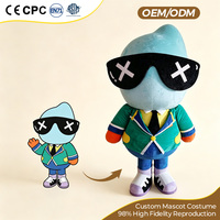 Service OEM ODM personnalisé, impression numérique sur mesure, costume de mascotte de dessin animé à effet de marche pour adultes