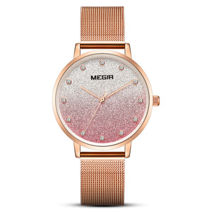 Reloj de cuarzo con degradado fino, relojes de pulsera modernos para hombres y mujeres, para uso profesional y casual. - Product Image 6