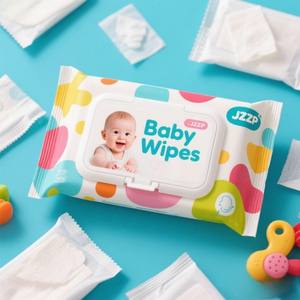 JZZP Serviette humide hygiénique à base d'<span class=keywords><strong>aloe</strong></span> <span class=keywords><strong>vera</strong></span> à base de plantes 80 pièces pour bébé, motif perlé, facilité et confort, lingettes humides pour bébé - Product Image 3