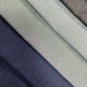 100% polyester tinh khiết sợi vải đồng bằng Linen rèm vải Linen ăn mặc thiết kế vải cho cửa sổ sử dụng - Product Image 2