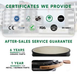 Parrilla Kamado SEB de 16 Pulgadas, <span class=keywords><strong>Asador</strong></span> de Carbón de Cerámica, Mini Parrilla Kamado Portátil - Product Image 6