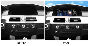 Unité centrale Android pour voiture avec écran tactile HD 8,8 pouces, double système, compatible avec les fonctions d'origine de la voiture, GPS, pour BMW Série 5 E60 CCC 07-10 - Product Image 2