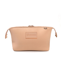 Sac de toilette personnalisé pour femmes Sac de voyage portable pour filles Sac cosmétique de grande capacité Imperméable en néoprène Sac à maquillage pour femmes