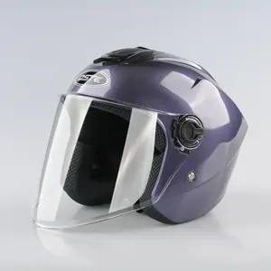 新设计的半脸摩托车头盔滑板车男女头盔敞篷车