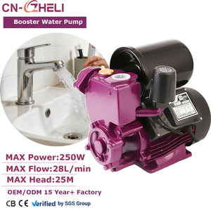 Pompe surpresseur monophasée auto-amorçante ZHELI 0,25 kW pour l'irrigation <span class=keywords><strong>de</strong></span> jardin et l'utilisation en salle <span class=keywords><strong>de</strong></span> bain – Surpression automatique <span class=keywords><strong>d</strong></span>'<span class=keywords><strong>eau</strong></span> propre - Product Image 1