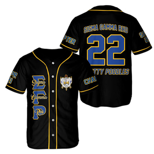 Diseño personalizado Nuevo diseño Sublimación Hombres Jersey de béisbol Manga corta Cuello en V Botón arriba Camuflaje Béisbol Camisetas - Product Image 1