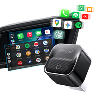 Adaptateur sans fil Ottocast Mini CarPlay Android Auto 2-en-1, dongle filaire vers sans fil, WiFi 6, Bluetooth 5.4, connexion automatique