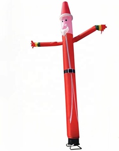 Werbung Günstige aufblasbare Welle <span class=keywords><strong>Air</strong></span> <span class=keywords><strong>Dancer</strong></span> Wettbewerbs fähiger Preis 20 ft 20 ft aufblasbare lustige verrückte Santa Pipe Tänzer männliche Tänzer - Product Image 1